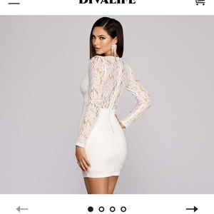 M Windsor White Mini Dress